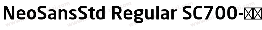 NeoSansStd Regular SC700字体转换